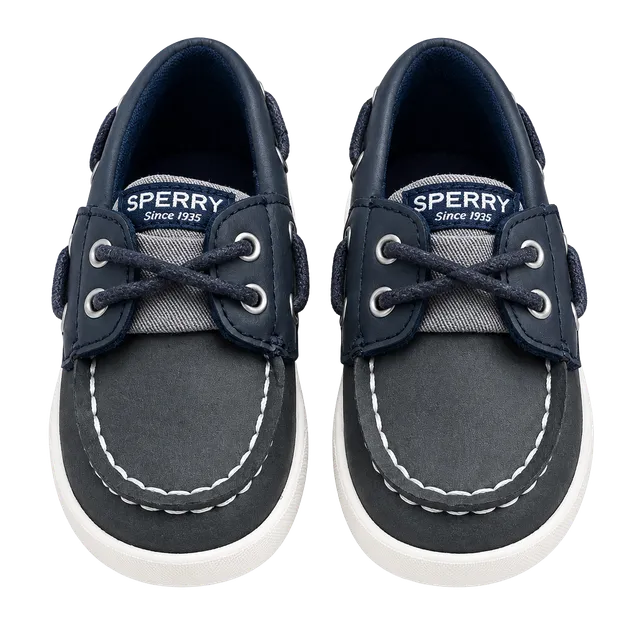 Sperry Cruise Boat Junior Boat Shoes Navy Gray