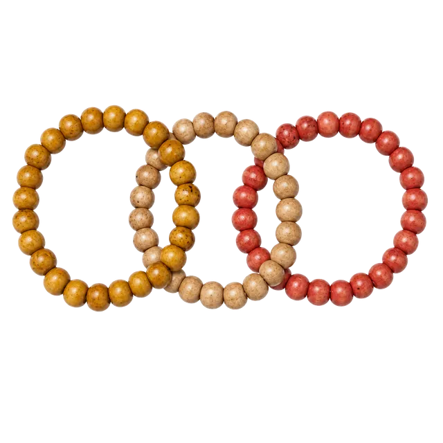 Wood Bead Stretch Bracelets Set of 3