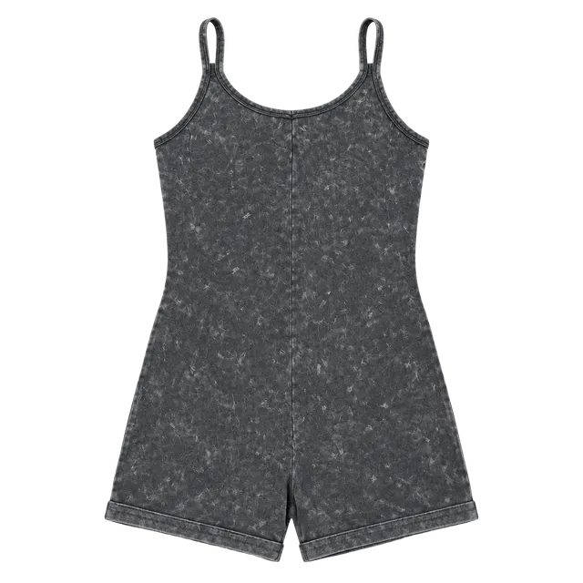 Sincerely Jules Romper Size S Mineral Wash Blue