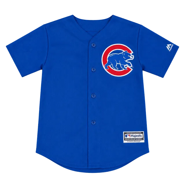 Majestic Chicago Cubs Anthony Rizzo 44 Jersey Size 4T Royal Blue