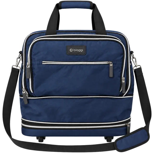 Biaggi ZipSak Underseat Boost Navy Blue Luggage Bag
