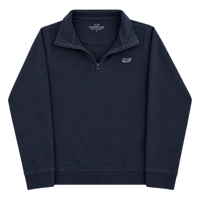 Vineyard Vines Quarter Zip Pullover Size 7 Navy Blue