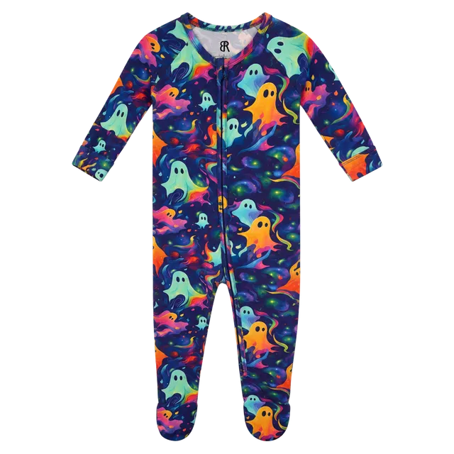 Bums & Roses Drop It Like Its Haunt Romper 18-24 Months Halloween Ghosts