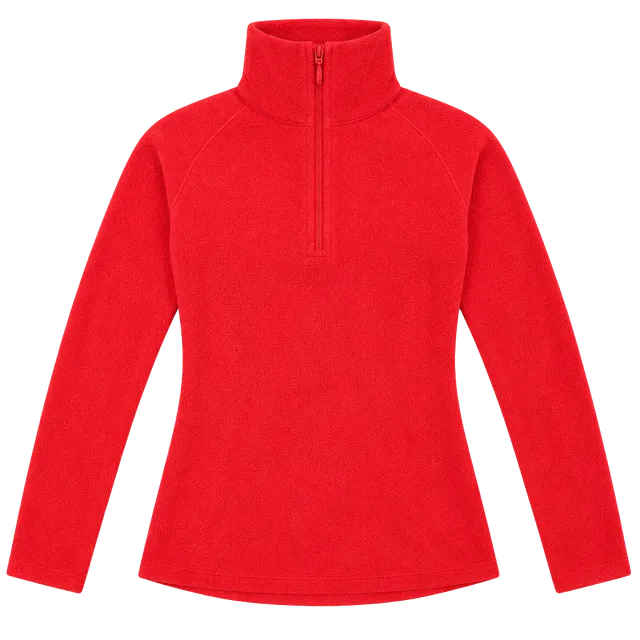 Columbia Fleece Pullover Size M Red 1/4 Zip Sweatshirt