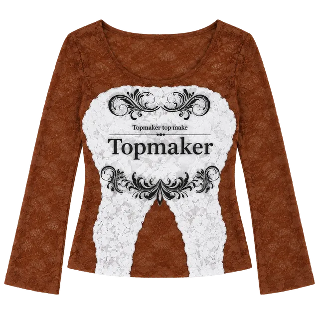 Topmaker Backless Lace Tulle Dress Size 7-8Y Rust Orange New