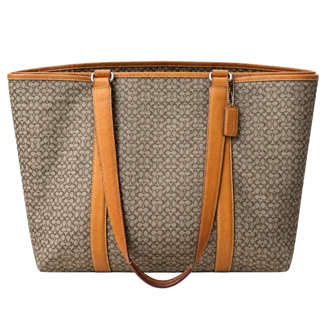 Y2K Coach F77014 Hampton Signature Jacquard Carryall Bag