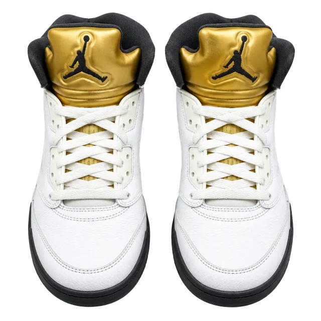 Nike Air Jordan 5 Retro White Metallic Gold