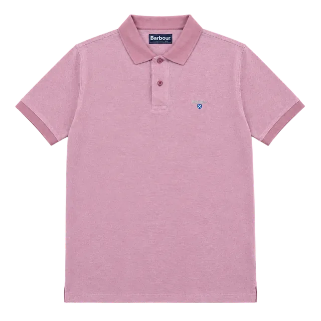 Barbour Polo Shirt Size XXL Pink Short Sleeve Cotton Logo