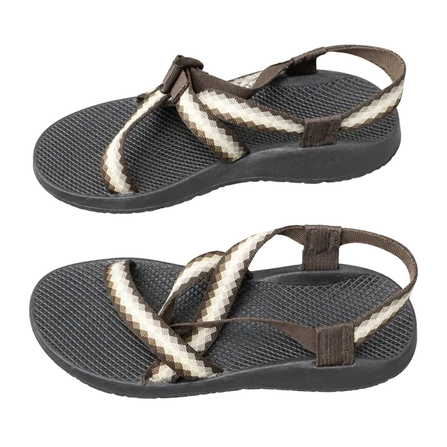 Chaco Z/Cloud 2 Sandals Size W10 Brown Geometric Pattern Straps