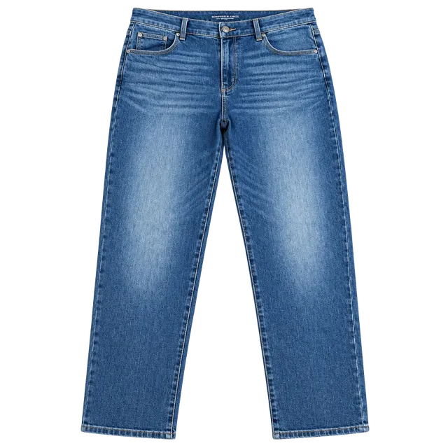 Chico's Boyfriend Ankle Jeans Size 2P (US 12P) Blue Denim