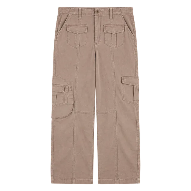 BBJ Cargo Pants Pink Cotton Utility Pocket Casual