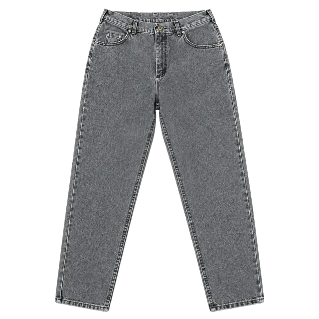 Lee Vintage High Waisted Tapered Mom Jeans Washed Charcoal-Black Wash Denim