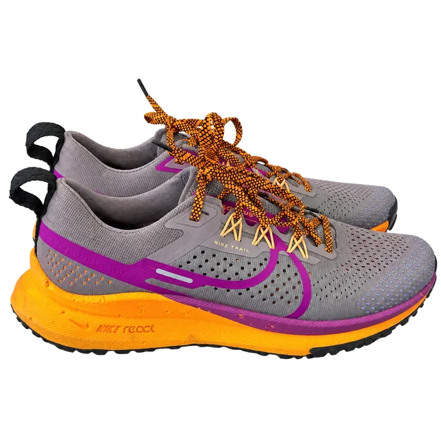 Nike React Pegasus Trail 4  women Size 8.5 Grey Purple Orange