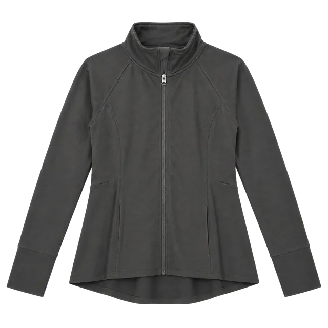 Gaiam Full Zip Active Jacket Size L Black Athletic Outerwear