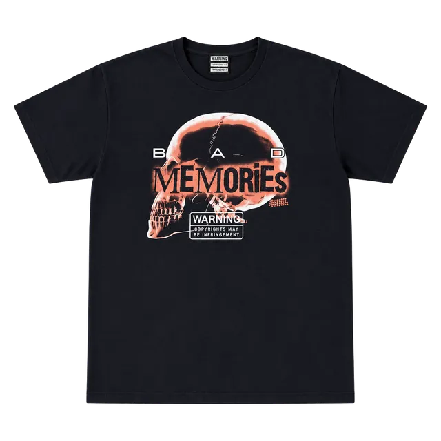 Broken Promises Bad Memories Graphic T-Shirt Large Black Cotton
