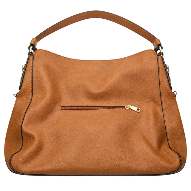 The Realer Brown Faux Leather Shoulder Bag