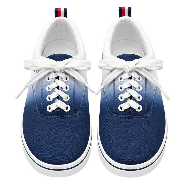 Tommy Hilfiger Men’s Size 9 Navy Blue Ombre Canvas Lace Up Sneakers