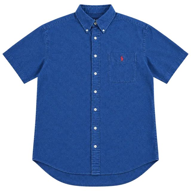 Ralph Lauren Blake Shirt XL Blue 100% Cotton Button Down