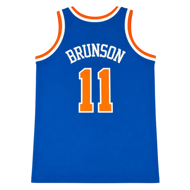 New York Knicks Jalen Brunson 11 Basketball Jersey Blue