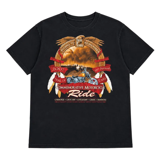 Trail of Tears 2007 14th Annual Motorcycle Ride T-Shirt