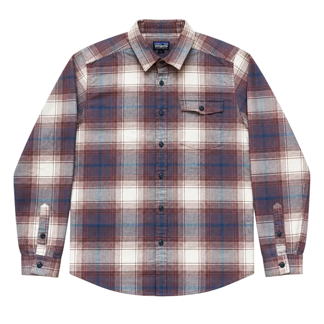 Patagonia Plaid Long Sleeve Flannel Shirt Size M Brown Blue