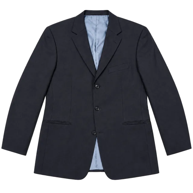 Hugo Boss Men's Rossellini Blazer Sport Coat 46R Quiet Luxury Old Money Dark Academia Minimalist Heritage Black Virgin Wool Super 100 Three Button USA