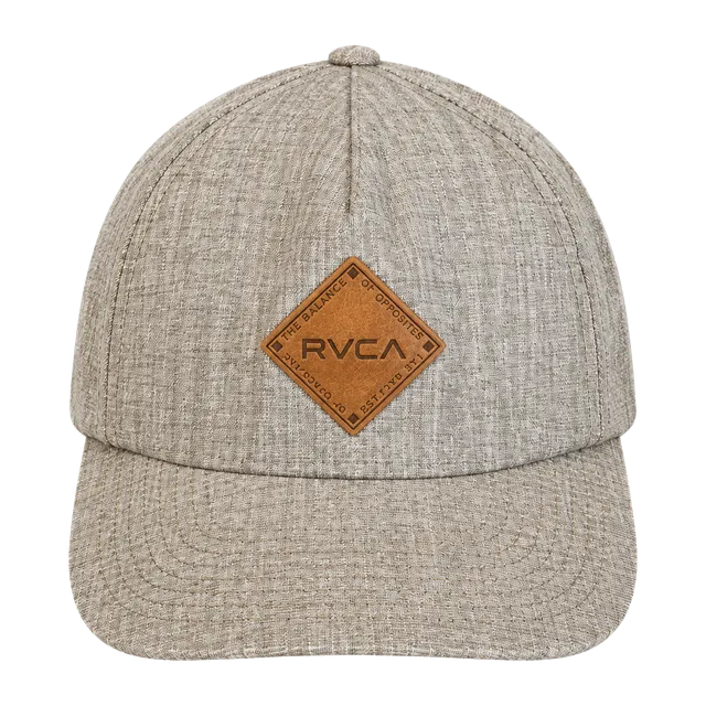RVCA Snapback Mid Fit Grey Baseball Hat