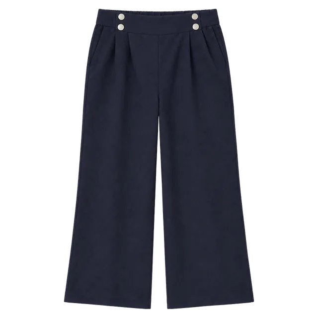 Unbranded Wide Leg Pants Size XL Navy Polyester
