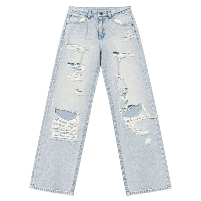 Sincerely Jules Ripped Jeans Womens Size 3/26 Light Wash Distressed