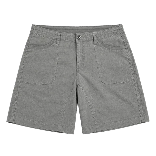 Kuhl Cabo Shorts Gray Cotton Linen Blend Hiking Hidden Drawsting Waist Size 12