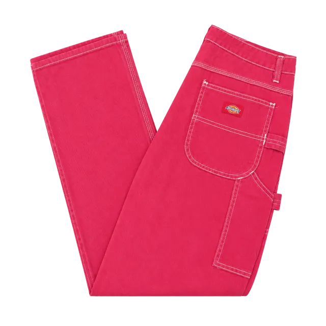 Dickies Carpenter Pants Size 7/28 Red Cotton Utility