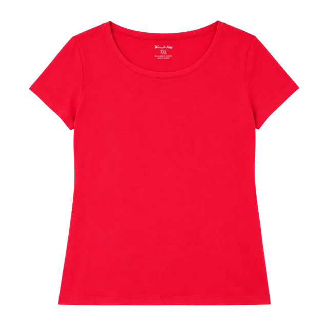 White Stag T-Shirt Size XL(16-18) Red Short Sleeve Cotton