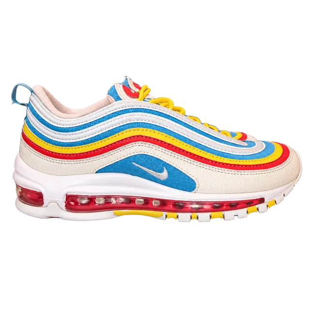 Nike Air Max 97 White Multicolor 5 youth/ 6.5 women 