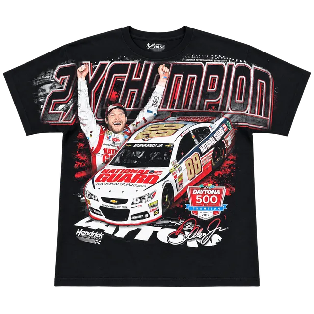 Chase Authentics Dale Earnhardt Jr Daytona 500 T-Shirt Size L Black NASCAR