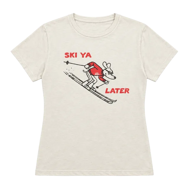Daydreamer Ski Ya Later 100% Cotton Graphic T-Shirt Size L