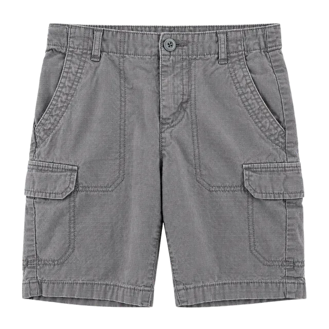 1681 Old Navy Boys Cargo Shorts Size 10 Grey Cotton
