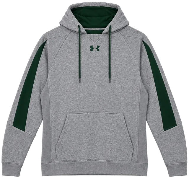 Under Armour ColdGear Storm Fleece Hoodie Mens Large Gray Green 1204270 Mint