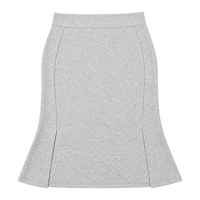 Urban Coco Skirt Size L Gray Midi Mermaid Split Hem