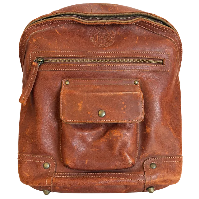 WILL Leather Goods Brown Leather Backpack NWT 