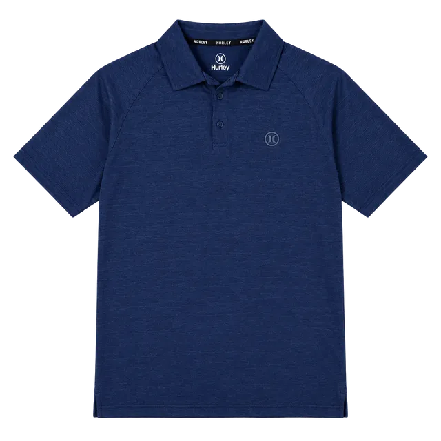 Hurley Performance Polo Size S Blue Short Sleeve Athletic Golf Shirt