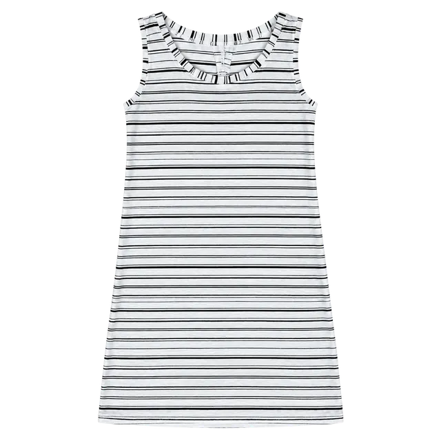 Lululemon Tank Top Size 4 Black White Striped open tie Racerback