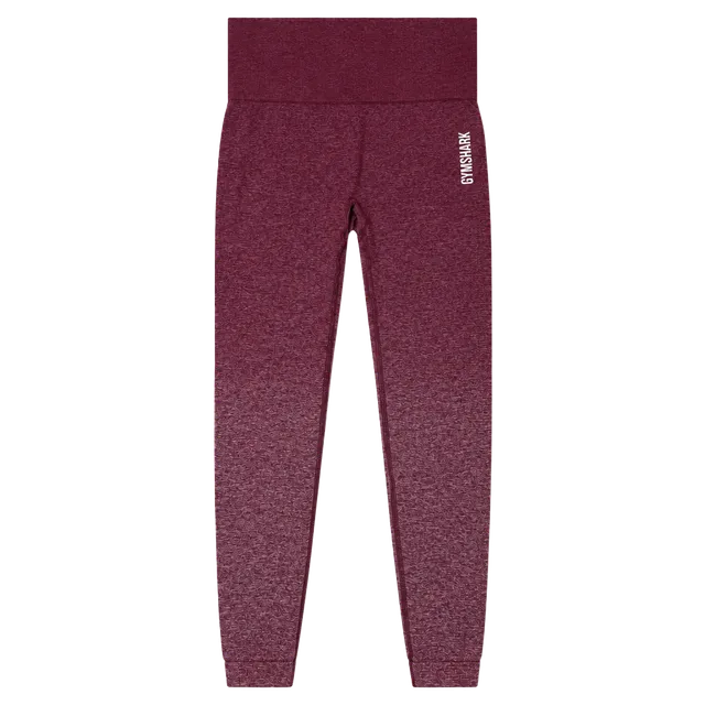 Gymshark Adapt Ombre Seamless Leggings Size S Burgundy