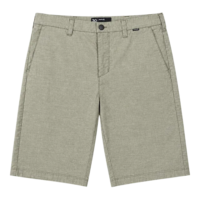 Hurley Chino Shorts Size 30 Green Flat Front Casual