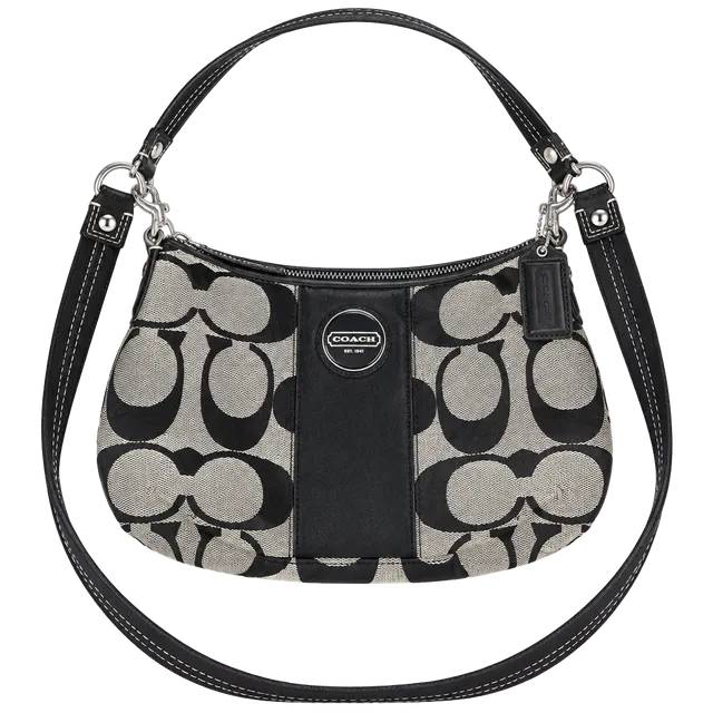 COACH Y2K Vintage Stripe Demi Convertible Crossbody Shoulder Purse F17439
