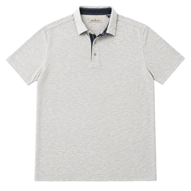 Tommy Bahama Polo Shirt Size XL White Short Sleeve Slub Knit