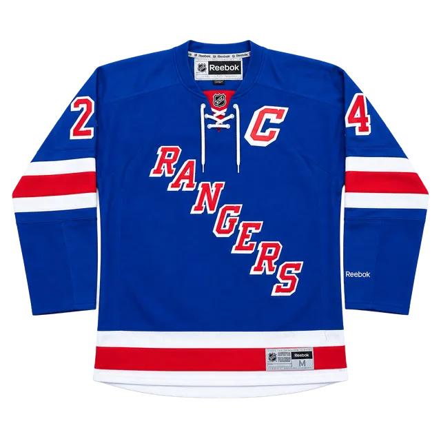 New York Rangers Ryan Callahan #24 Captain Reebok NHL Hockey Jersey Men’s M