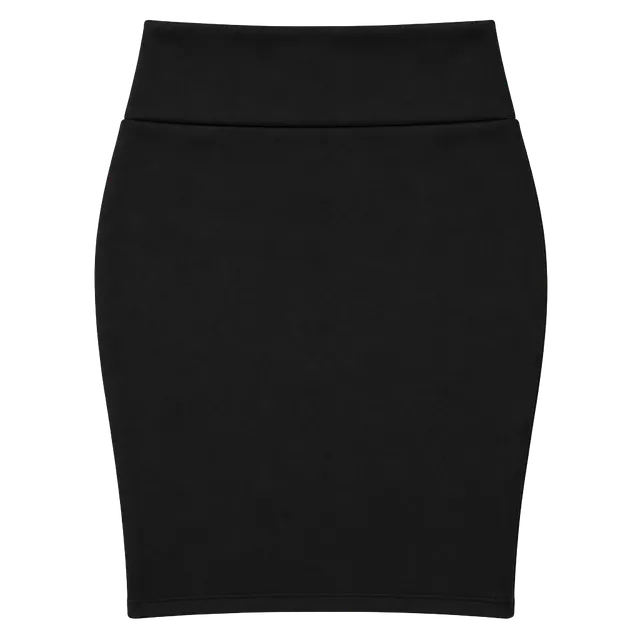 Silhouette NYC Pencil Skirt X-Large Black Bodycon High Waist Midi
