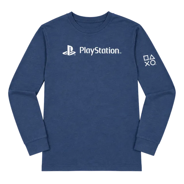 PlayStation Long Sleeve T-Shirt Blue