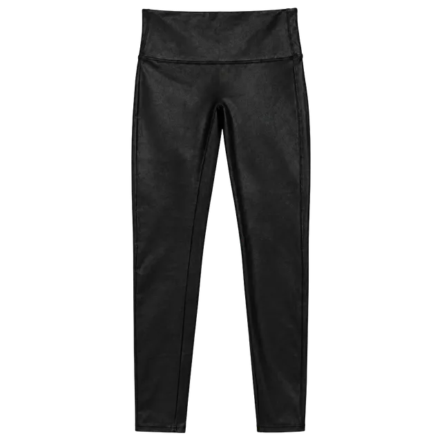 SPANX Faux Leather Leggings Women’s Large Black High Rise NWOT