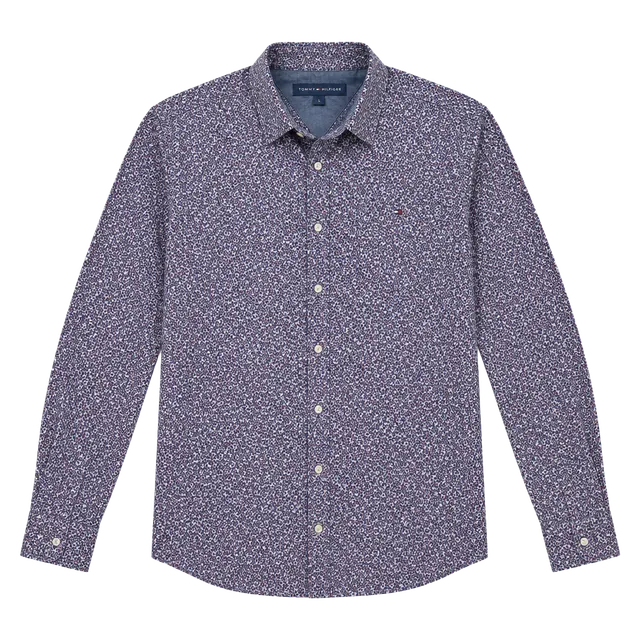 Tommy Hilfiger Floral Long Sleeve Button-Down Shirt Size M